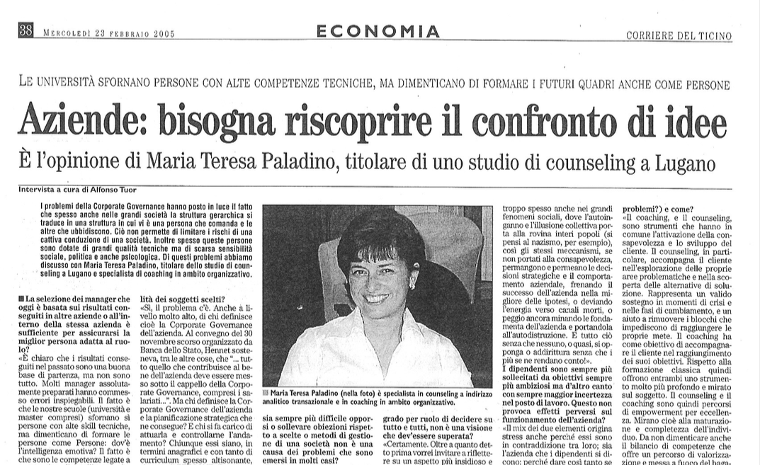 Aziende: bisogna riscoprire il confronto di idee